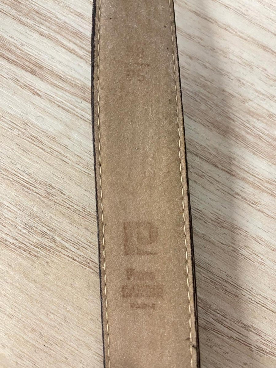 vintage pierre cardin minimal leather belt - good market thrift store