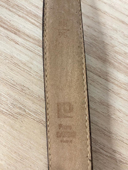 vintage pierre cardin minimal leather belt - good market thrift store