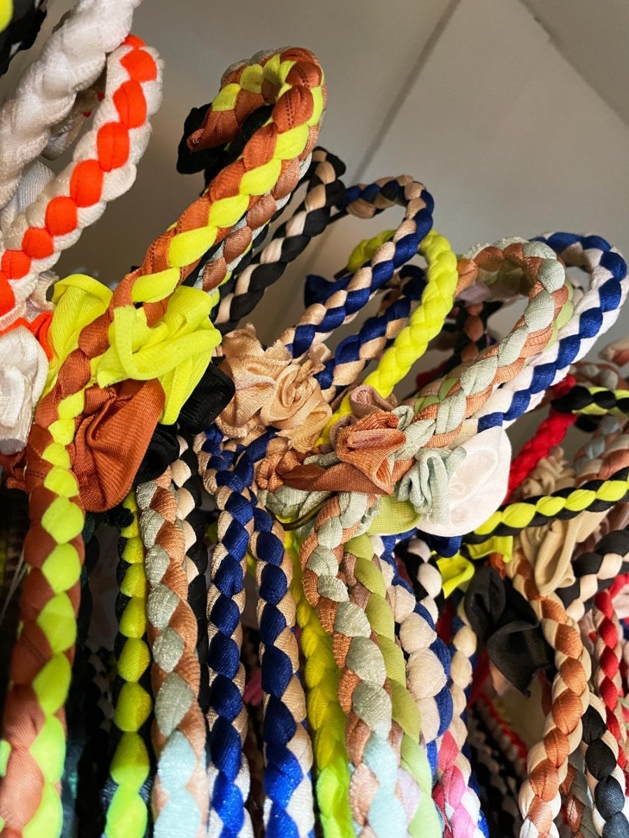 x6 vintage 70s boho macrame hangers - good market thrift store