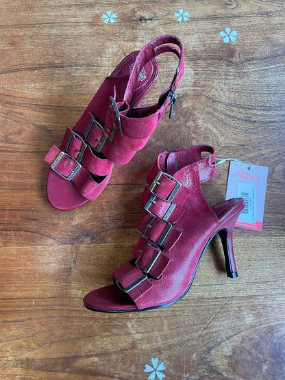 harley davidson lottie open toe cage heels