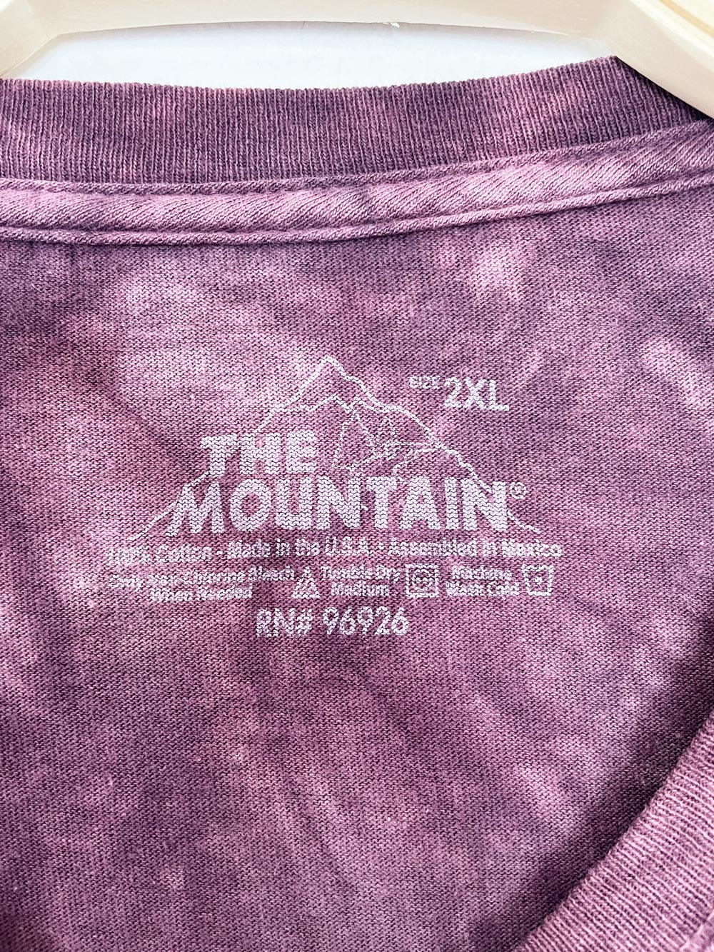 vintage 90s the mountain tie dye wolf print oversized t-shirt dress | made in usa