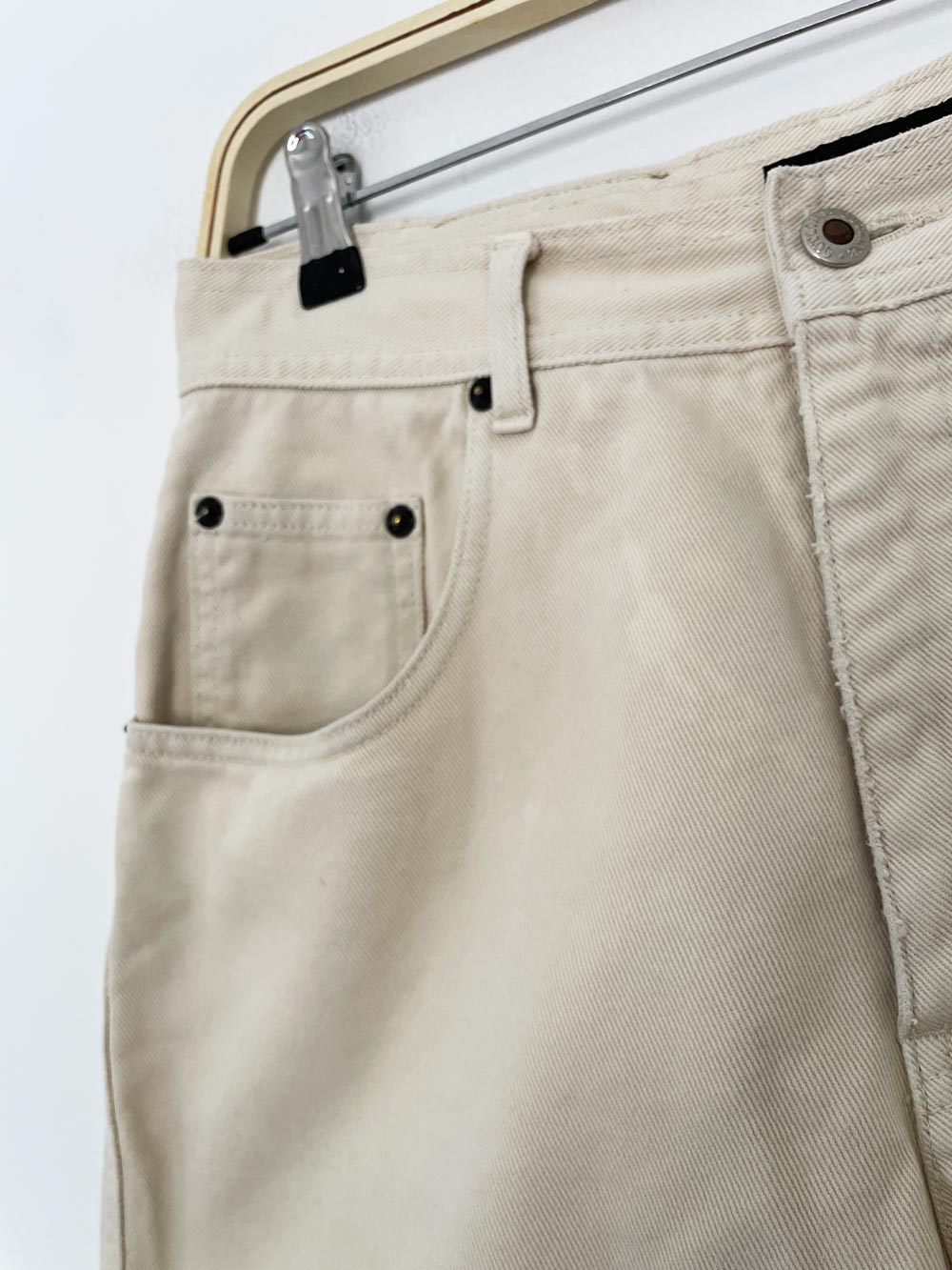vintage 90s outline high waist denim shorts