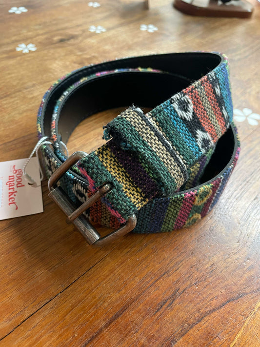 boho grunge woven belt
