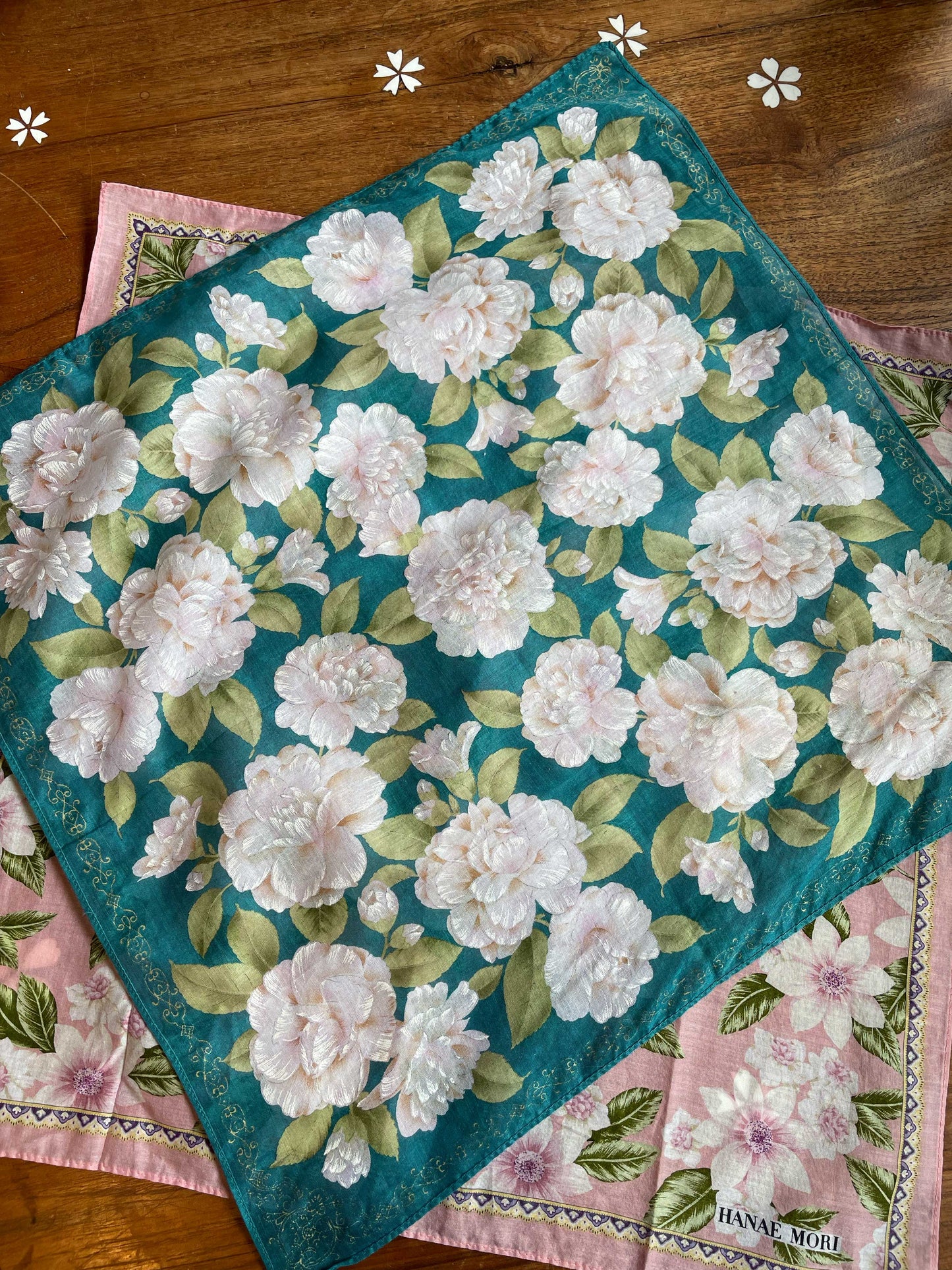 vintage hanae mori handkerchief