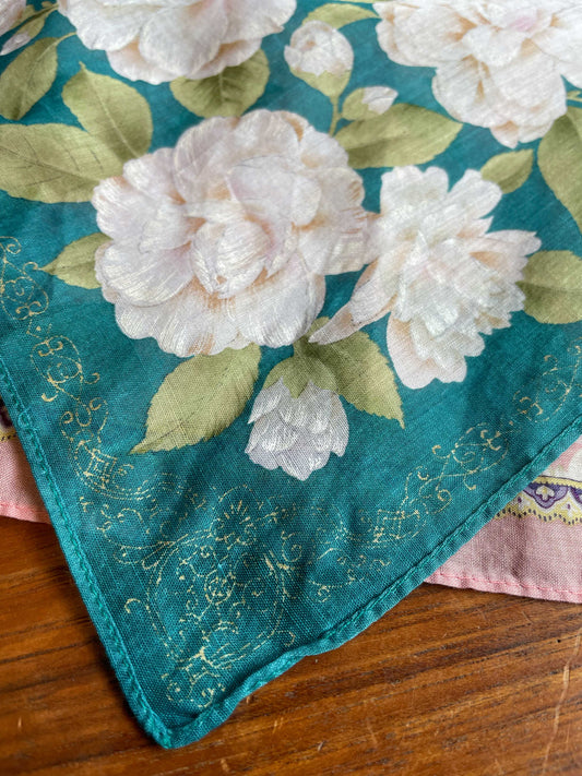 vintage hanae mori handkerchief