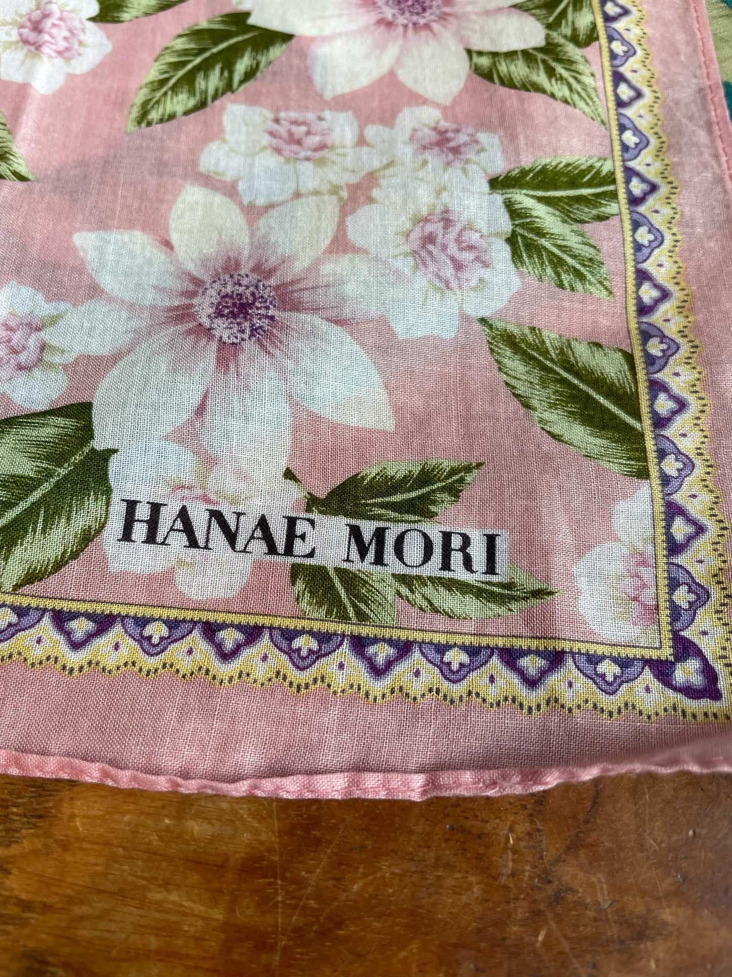 vintage hanae mori handkerchief