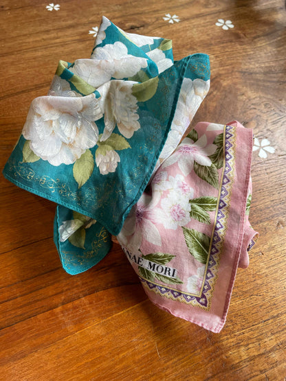 vintage hanae mori handkerchief