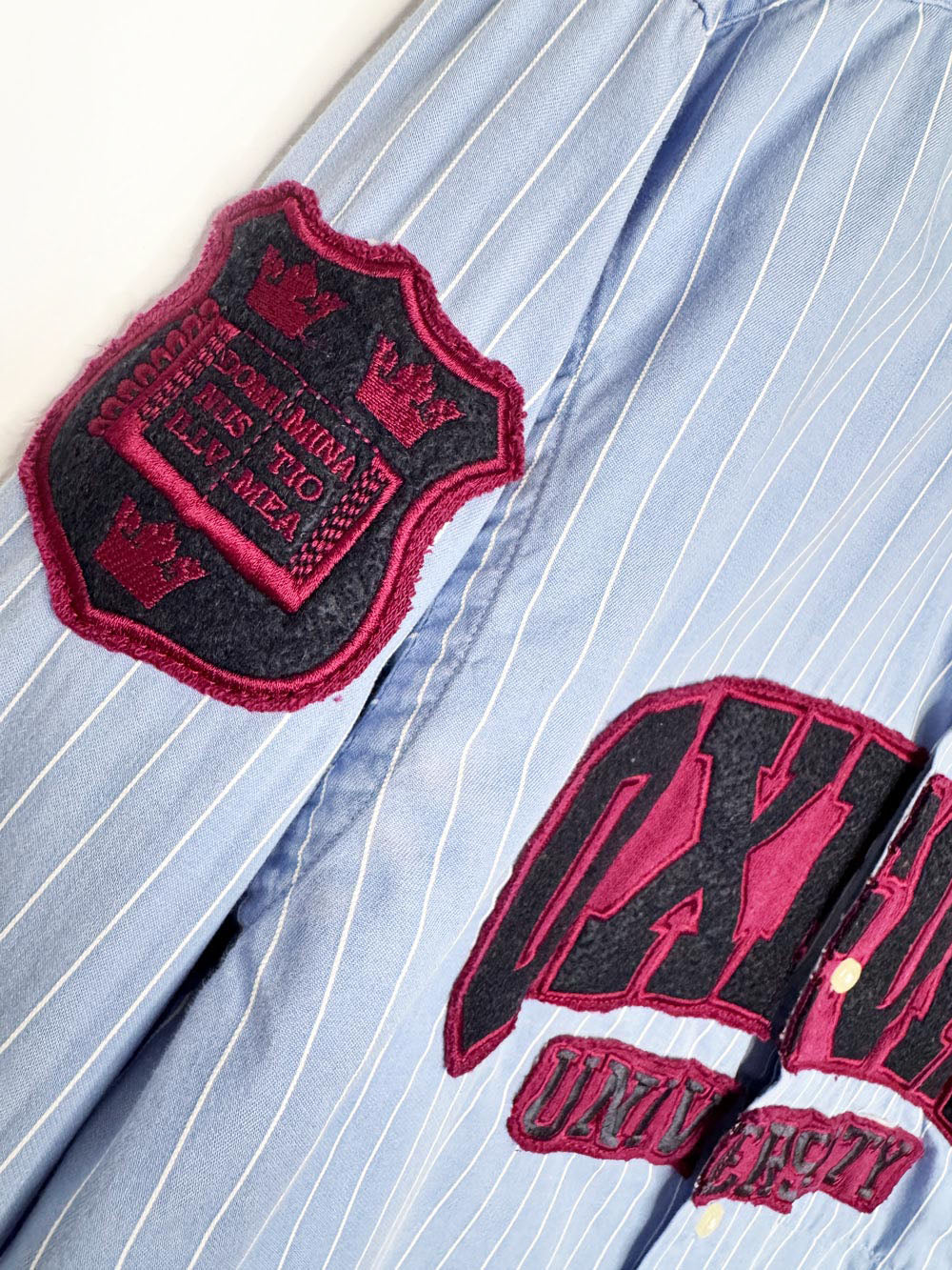 tommy hilfiger x oxford sporty prep cropped shirt | rework