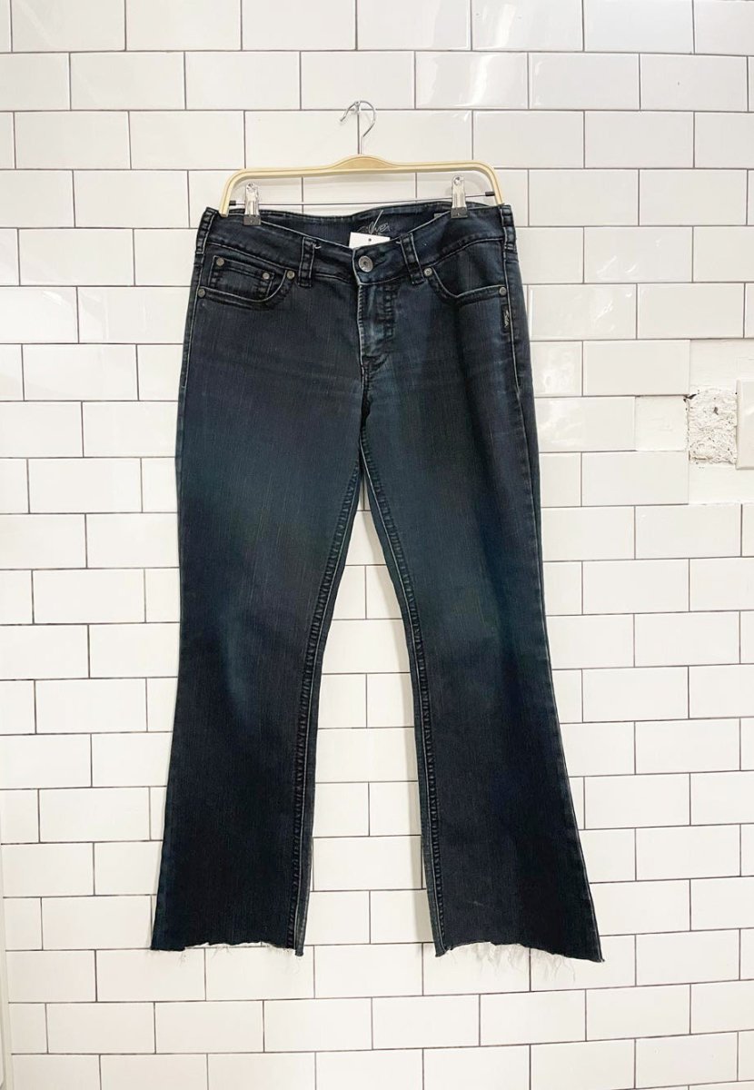y2k silver jeans suki low rise flares - good market thrift store