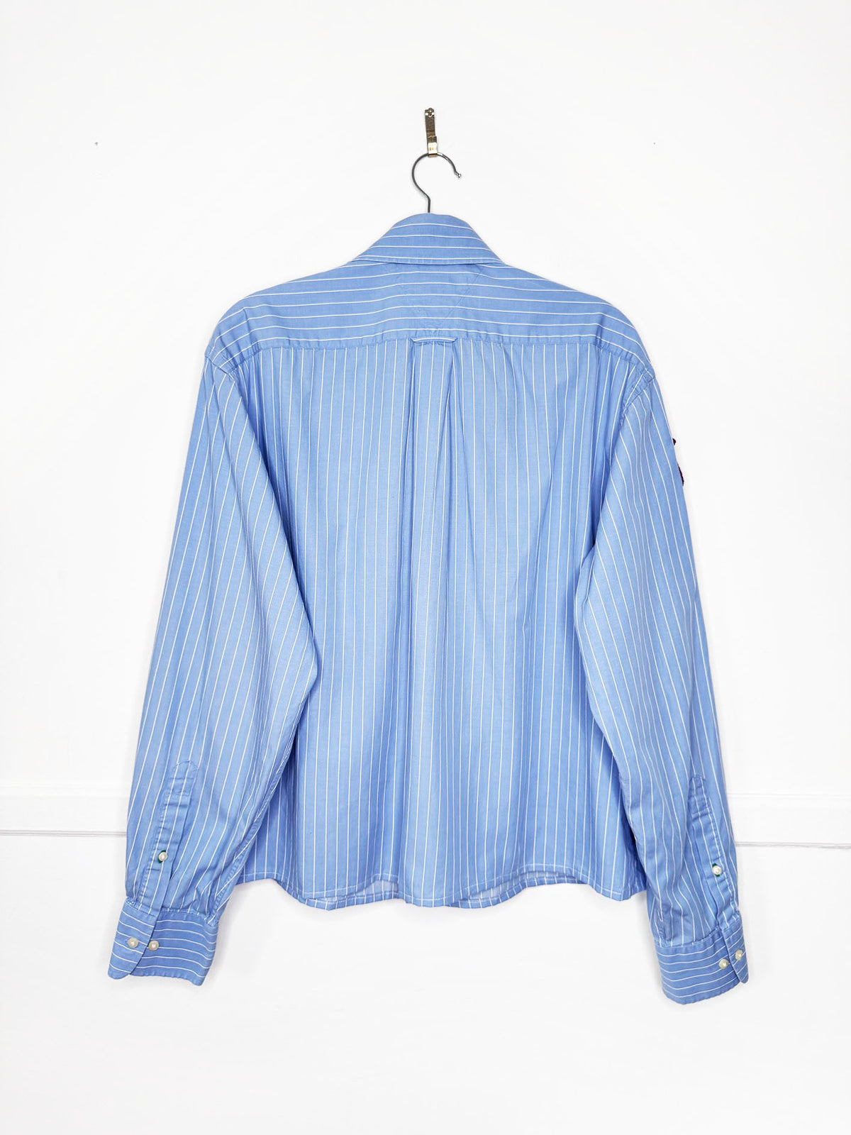 tommy hilfiger x oxford sporty prep cropped shirt | rework