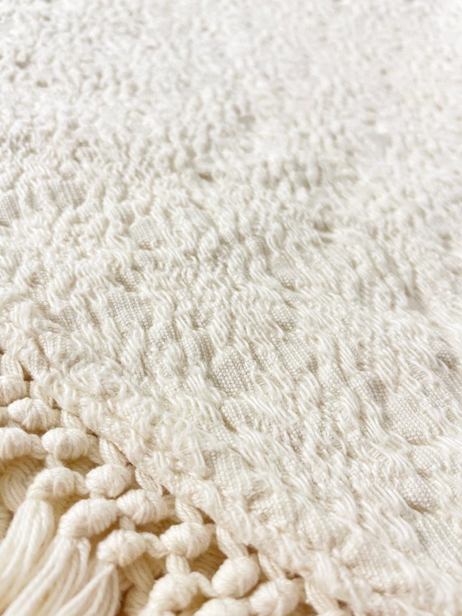 vintage 60s mona lisa by normandie woven bedspread - good market thrift store