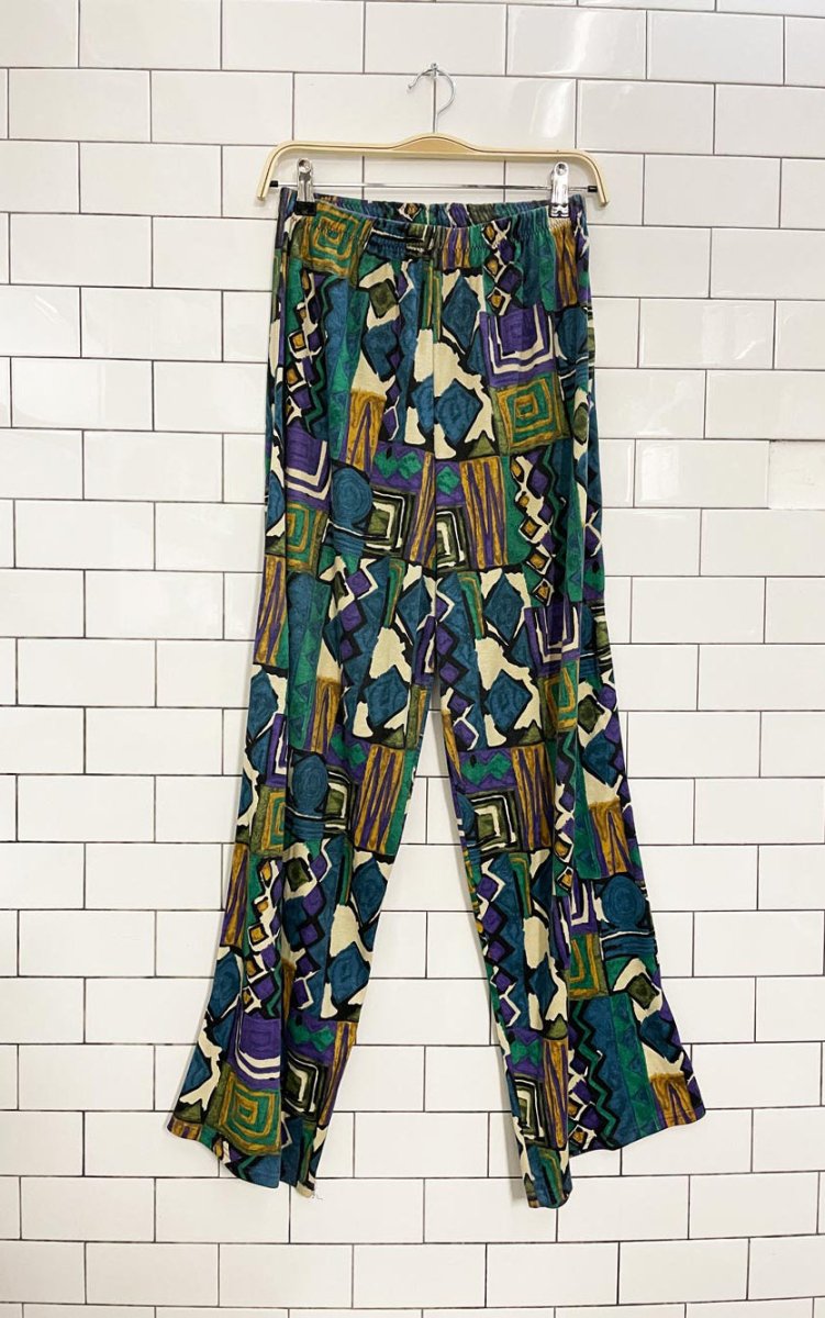 vintage 90s wide leg crazy pant - good market thrift store