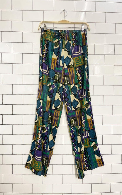 vintage 90s wide leg crazy pant - good market thrift store