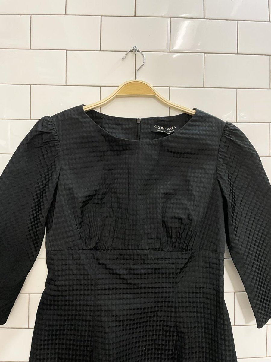 comrags structured textured dress - good market thrift store