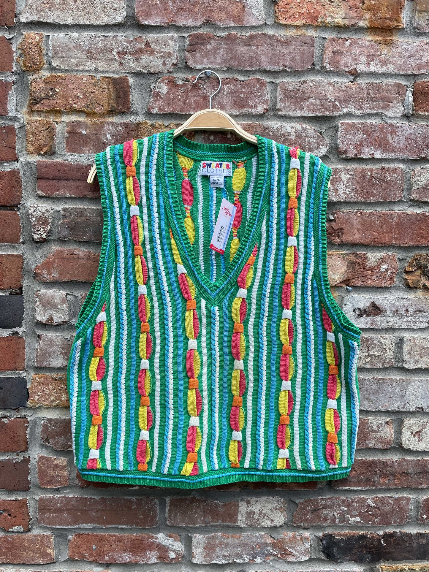 vintage sweater clothes chunky knit vest