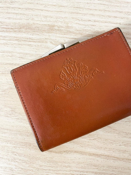 vintage buxton embossed leather wallet - good market thrift store