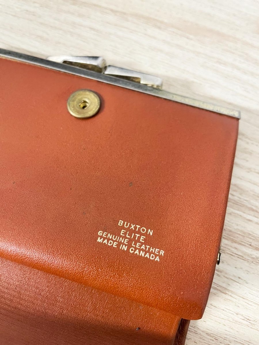 vintage buxton embossed leather wallet - good market thrift store