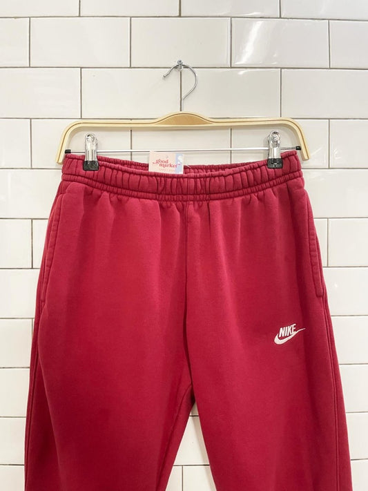 nike small check cozy sweatpant - good market thrift store