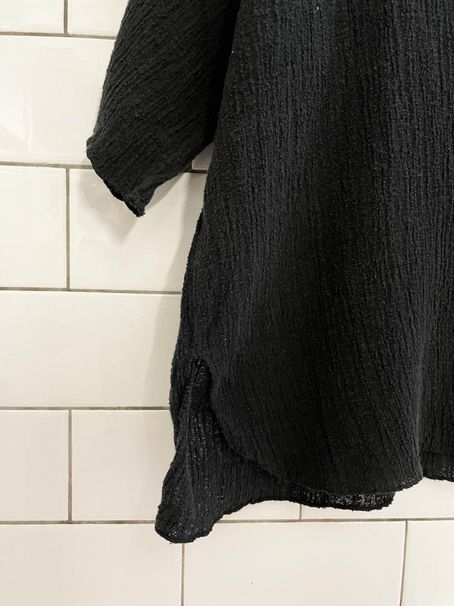 mango textured boxy summer top - good market thrift store