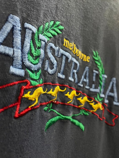 vintage 90s aussie embroidered tee - good market thrift store