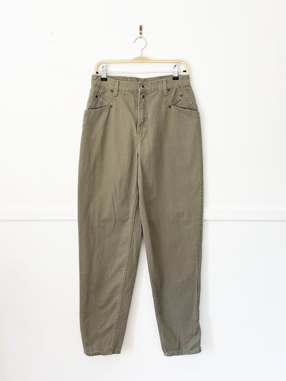 vintage 90s zena jeanswear double button high waist mom jeans