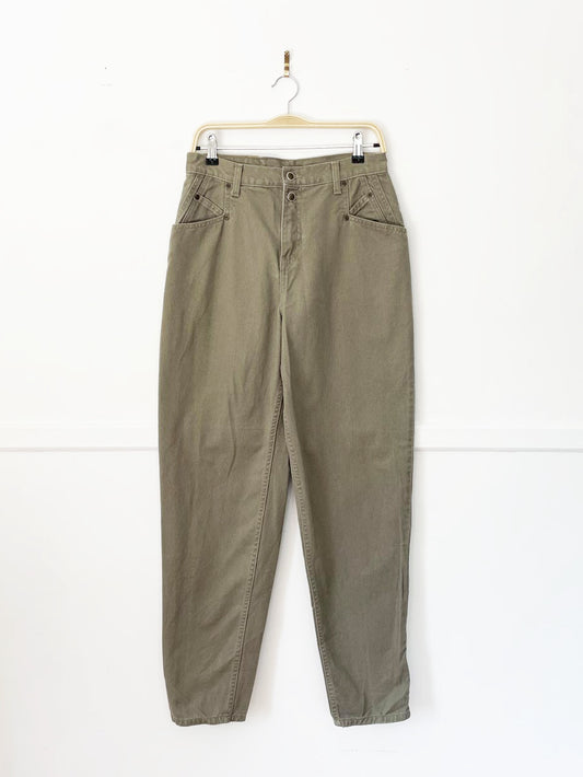vintage 90s zena jeanswear double button high waist mom jeans