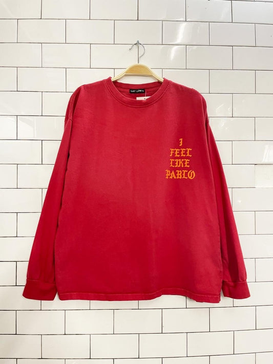 kanye west lay low i feel like pablo long sleeve tee - good market thrift store