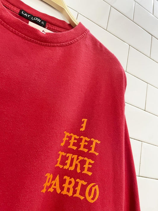 kanye west lay low i feel like pablo long sleeve tee - good market thrift store