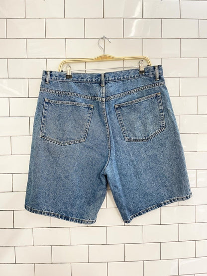 vintage 00s nevada long denim shorts - good market thrift store