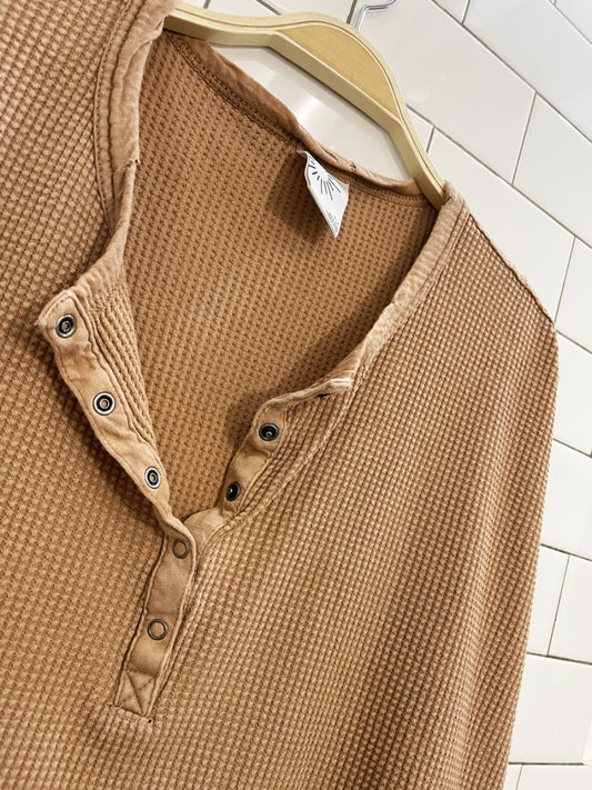 offline by aerie oversized waffle ls top - good market thrift store