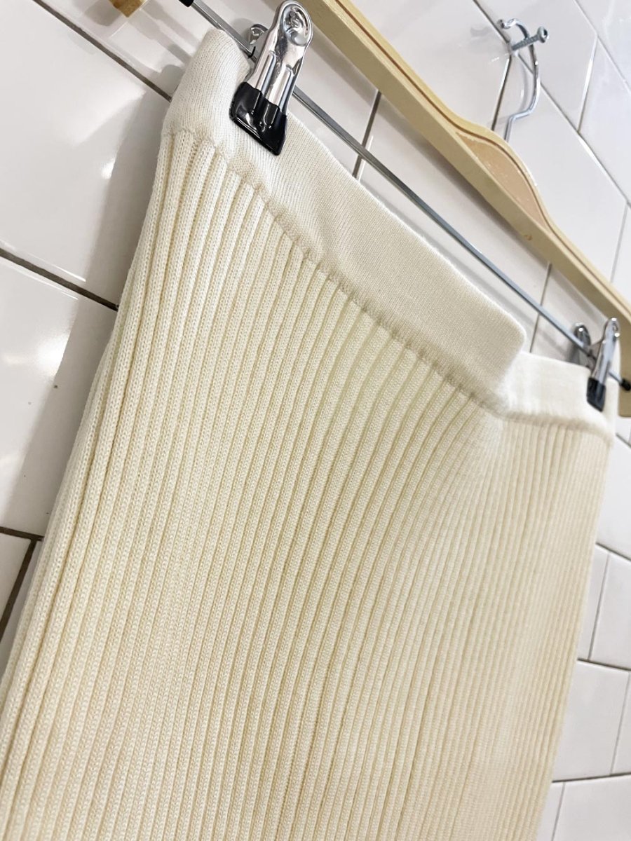 sihwa wool blend rib knit midi skirt - good market thrift store