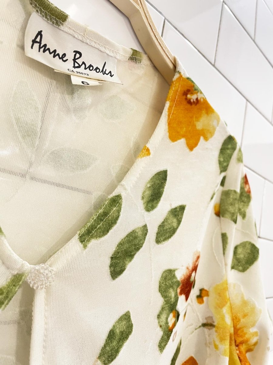 vintage 90s anne brooks velvet crop cardigan - good market thrift store