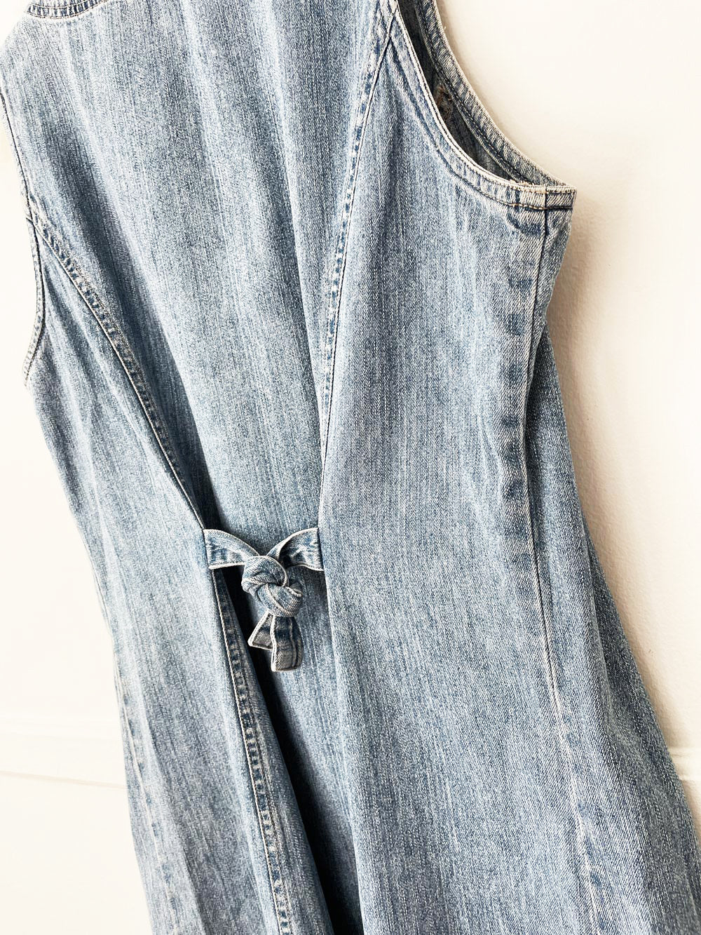 vintage 90s new york jeans full button denim mini dress