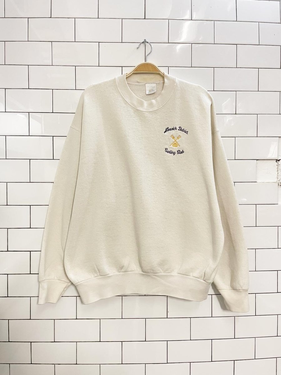 vintage 80s curling club crew - good market thrift store