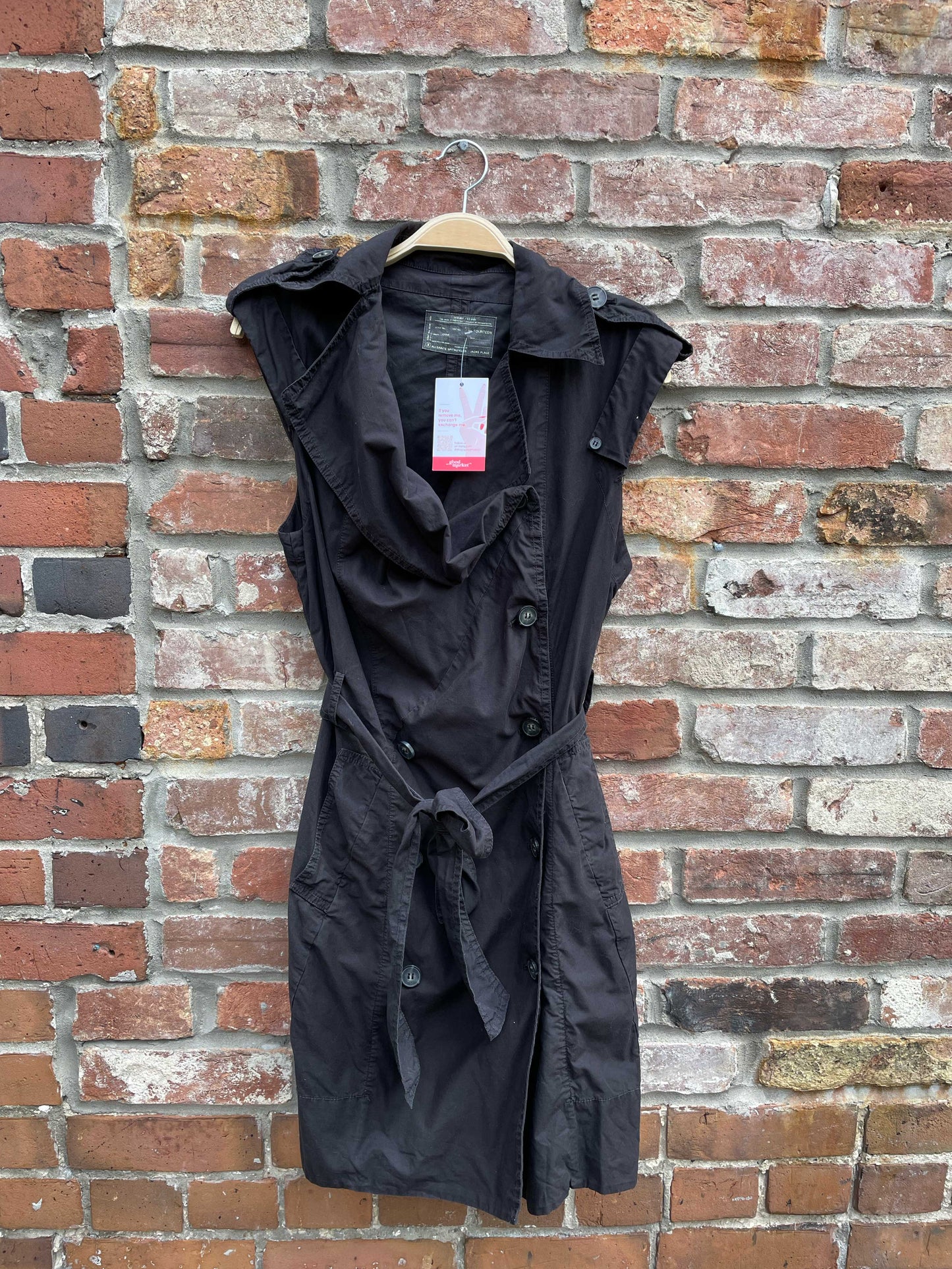 all saints anyon trench dress