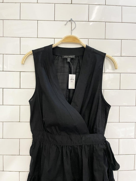 nwt banana republic stampa tiered wrap mini dress - good market thrift store