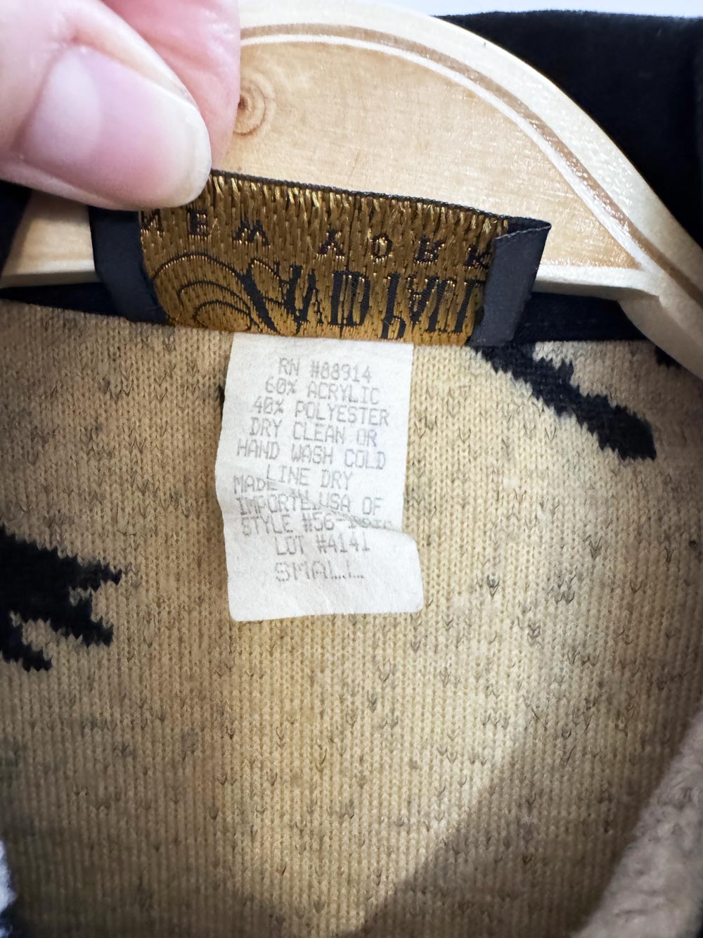 vintage david paul new york horses fleece jacket | made in USA