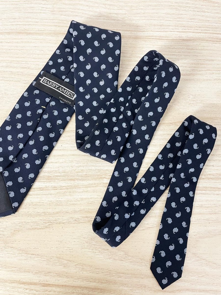 vintage hardy amies minimal paisley tie - good market thrift store