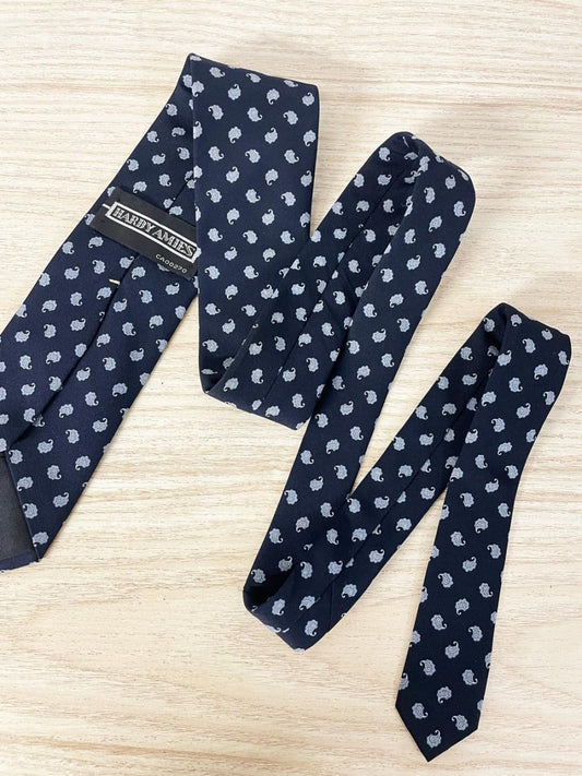 vintage hardy amies minimal paisley tie - good market thrift store