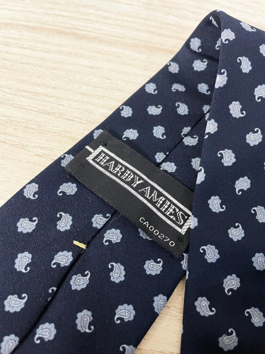 vintage hardy amies minimal paisley tie - good market thrift store