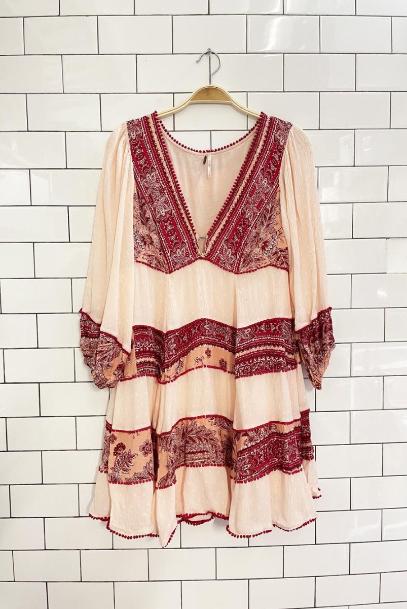 free people my love boho mini dress - good market thrift store