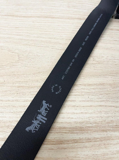 levi's heritage black bovine leather belt - good market thrift store