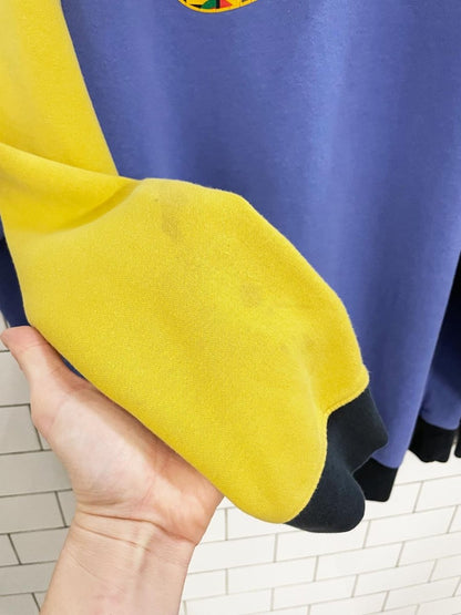 nike retro '90s' colorblock peace hoodie - good market thrift store