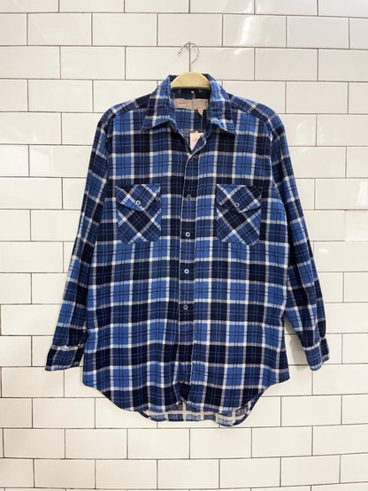 vintage 60s champion plaid flannel shirt - good market thrift store