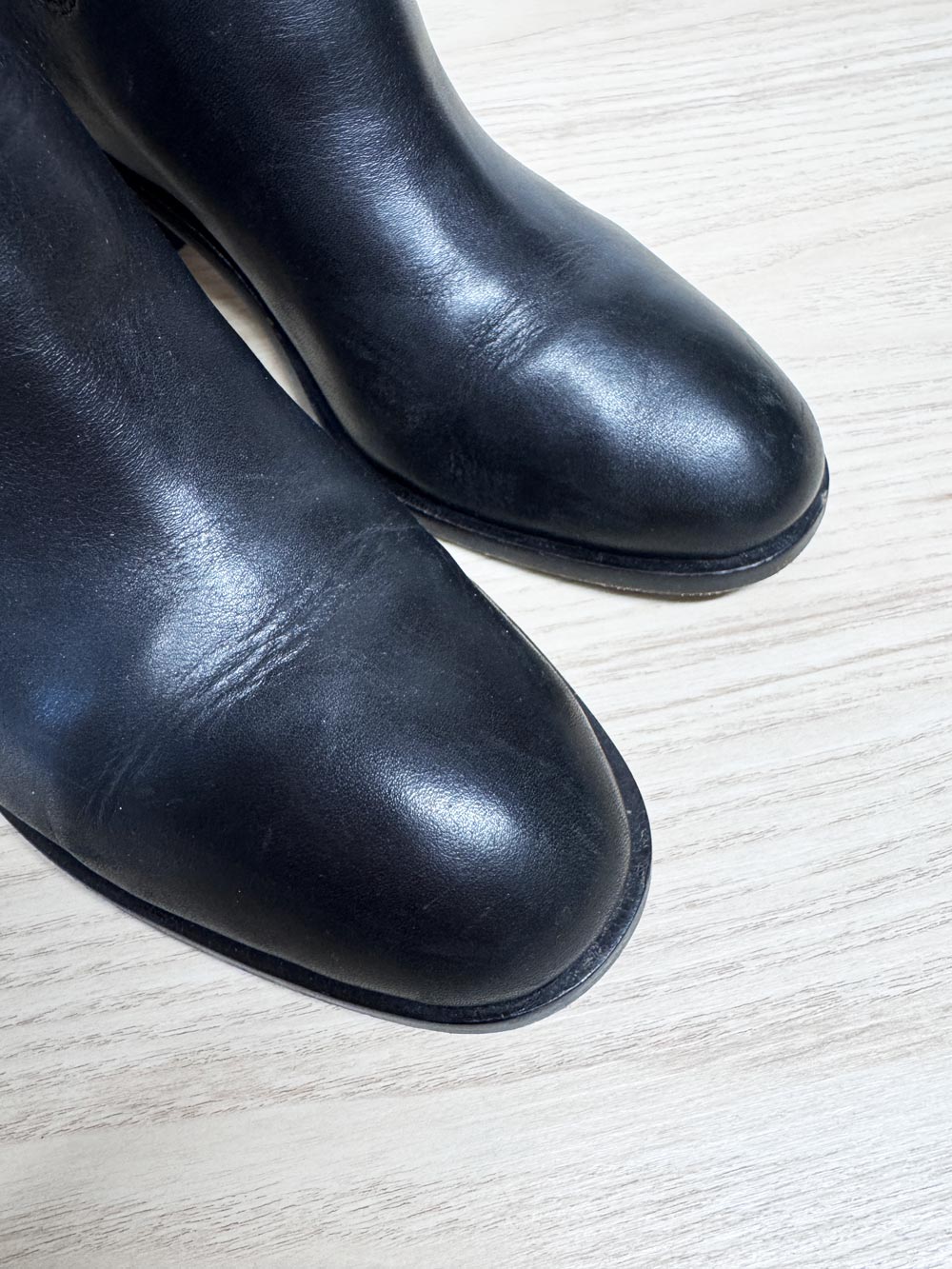 pour la victoire lambskin leather sock boot | low heel