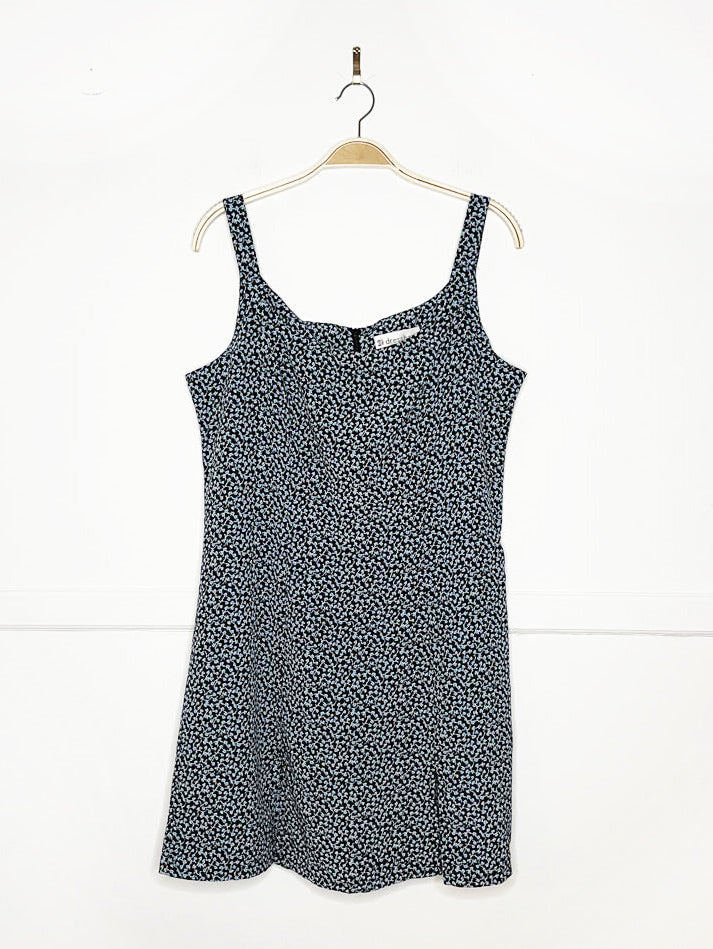 y2k dressbarn micro floral fitted jumpsuit