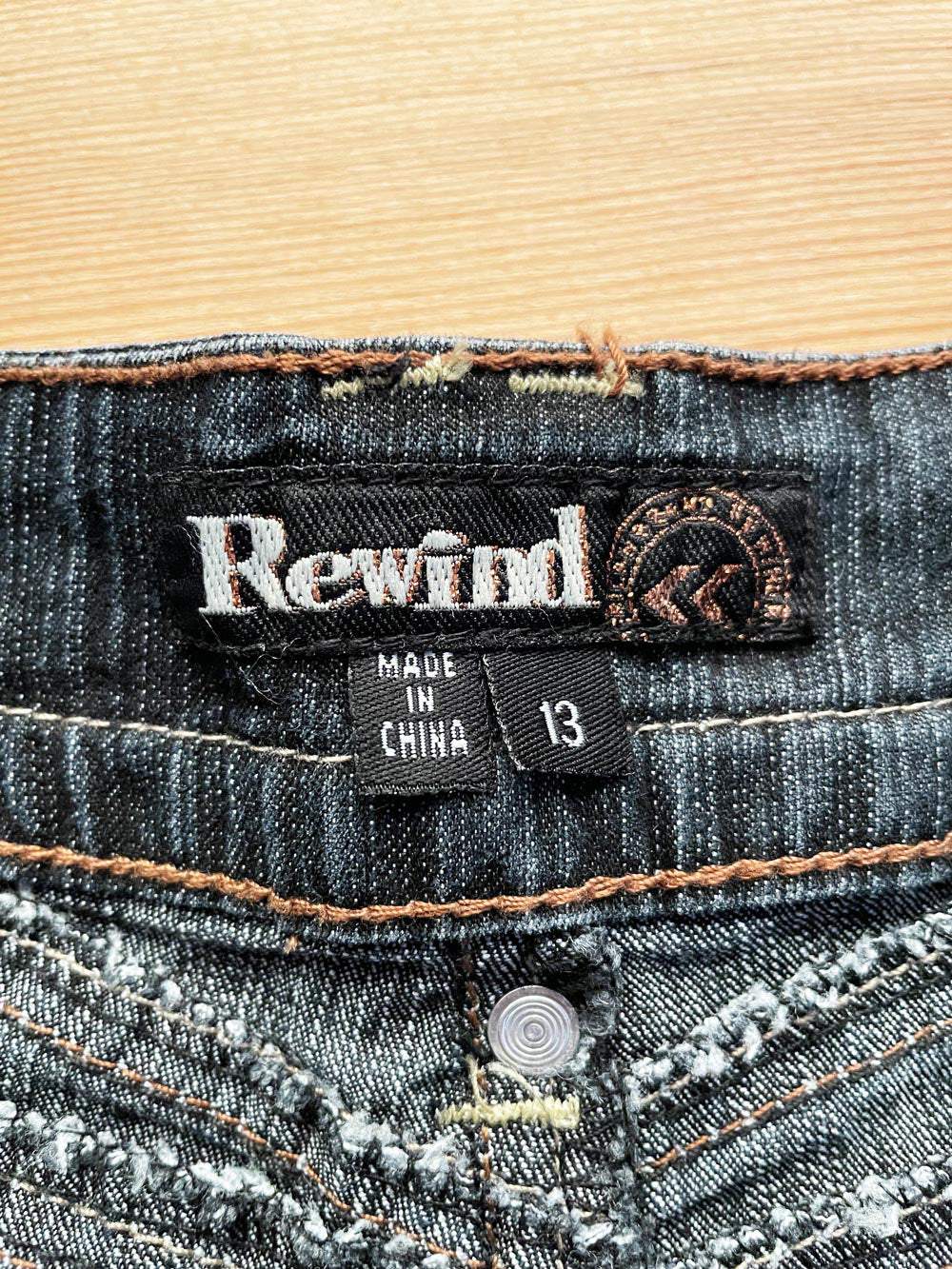 y2k rewind low rise mermaid flare denim midi skirt
