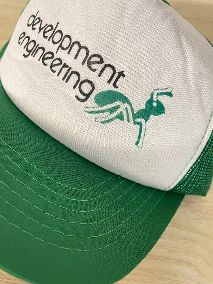 vintage 80s engineering trucker hat - good market thrift store