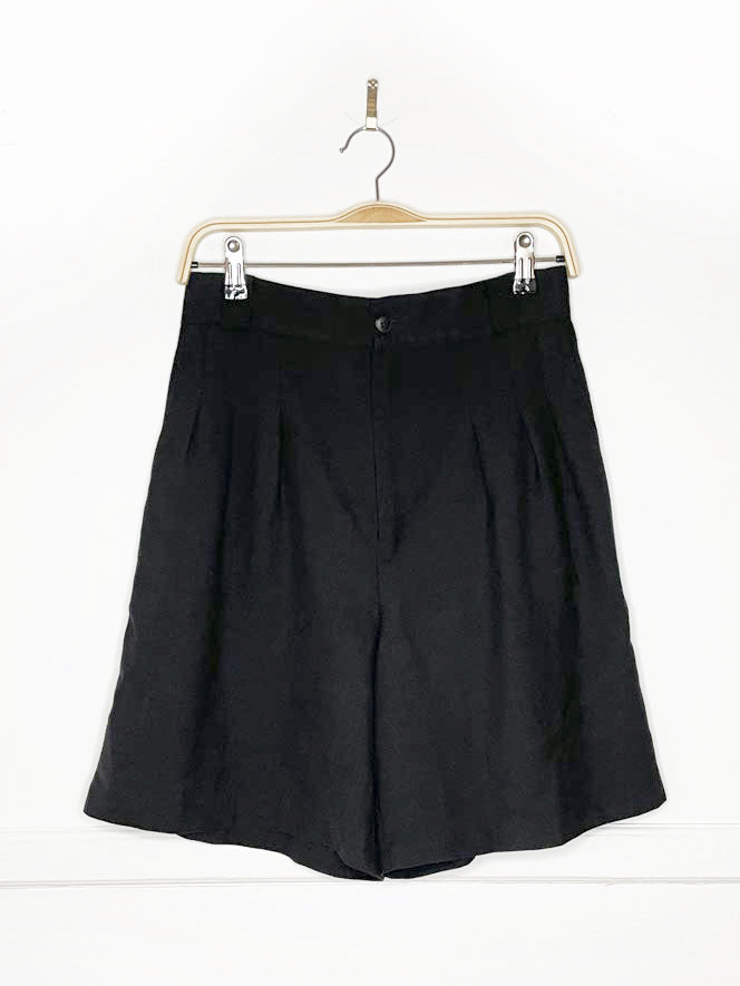 vintage briggs new york pleated high waist trouser shorts | made in usa