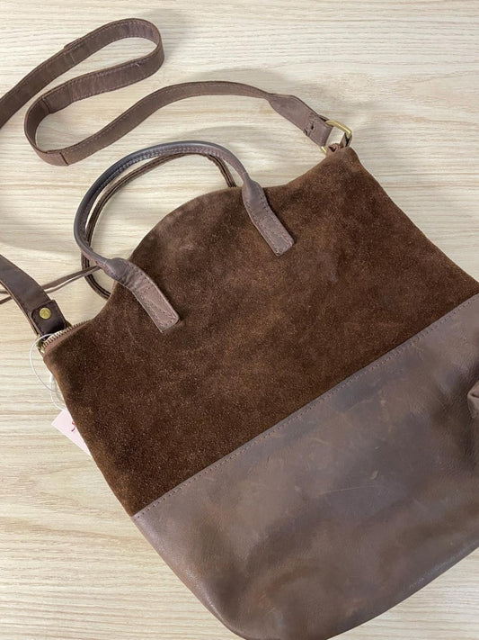 cha cha boho leather + suede bag - good market thrift store